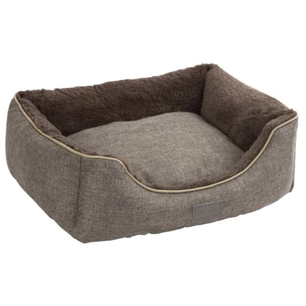 KERBL Samuel-kori - 50 x 40 x 15 cm - hopeanvärinen ja harmaa - koirille