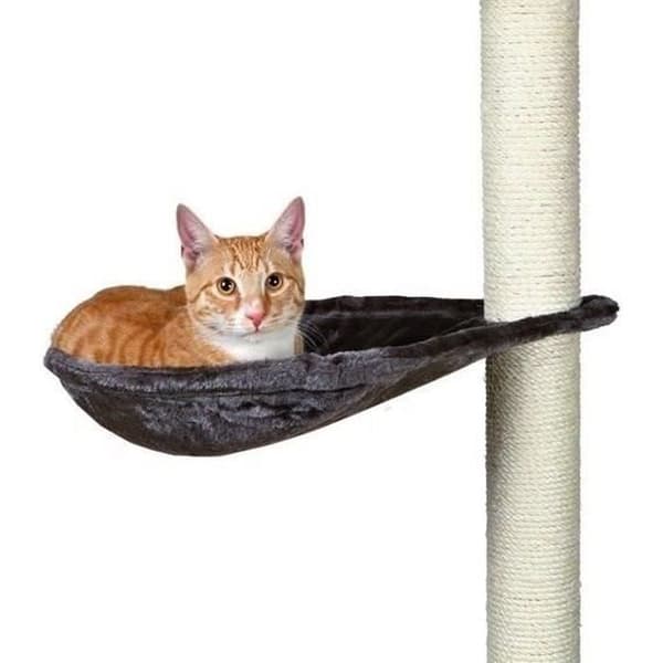 TRIXIE hängmatta - XL klösbo för platinagrå katter plysch ø 40 cm