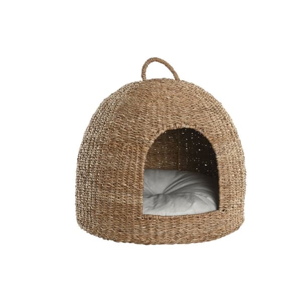 Koiran peti Home ESPRIT Luonnollinen Luonnonkuitu 49 x 49 x 48 cm