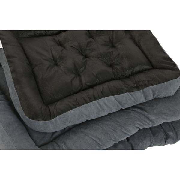 Säng för husdjur Home ESPRIT Beige Grå Kräm Mörkgrå 72 X 60 X 9 CM 2 antal
