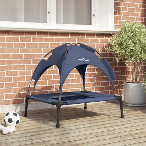 Höjd hundsäng Marinblå Stål, Tyg 76 x 62 x 70.5 cm Höjd hundsäng