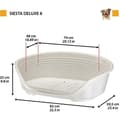 Pikkukuva 2 / 6: SIESTA DELUXE -kori Koko 8 - 82*59,5*25 cm - Vaaleanharmaa - FERPLAST