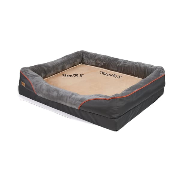 Suuri koiranpeti, irrotettava ja pestävä päällinen, tukevasta sieni-vaahtomuovista,3XL