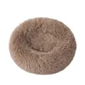 Pikkukuva 1 / 2: Pyöreä lemmikkivuode, pehmeä materiaali, konepestävä, tilava muotoilu,Harmaa kahvi, 90cm