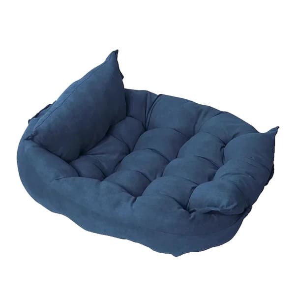 Lemmikkikoiran peti, irrotettava päällinen, käsin pestävä, yksivärinen malli,L-94cmX67cmX5cm, Syvä Sininen