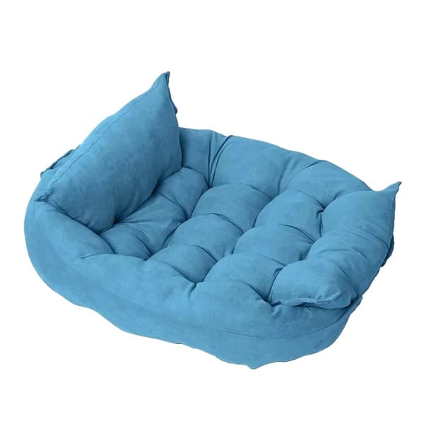 Hundsäng, avtagbart överdrag, handtvättbar, enfärgad mönster,Ljusblå, L-94cmX67cmX5cm