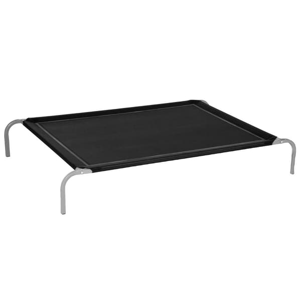 Koira Nostettu Sänky, Hengittävä Kangas, Kohotettu Muotoilu, Maksimi Paino 40 kg,Musta, 130x90x20 cm