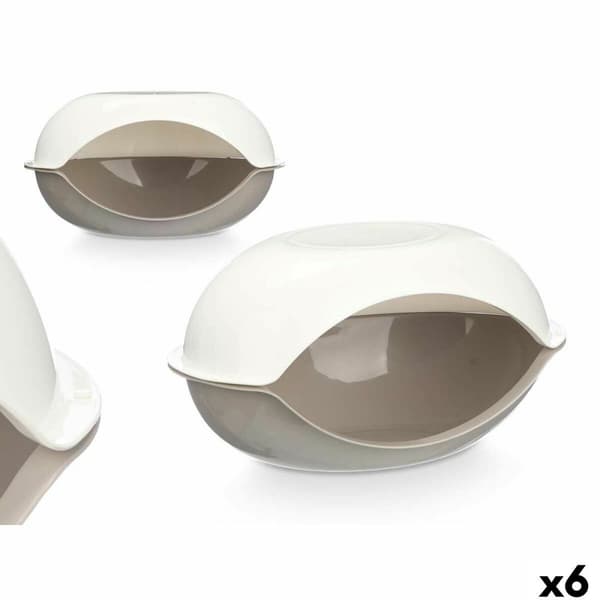 Hundeseng Mascow ARDNT-10 Hvid Grå Plastik 58 x 32 x 37 cm 6 enheder