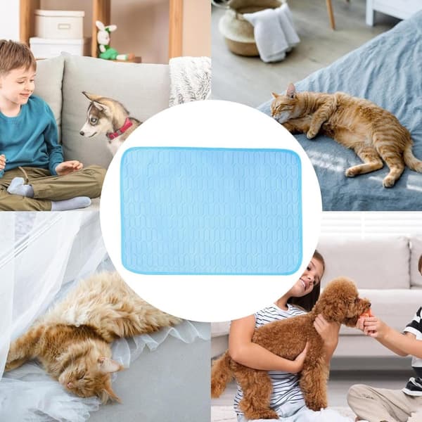 Lollanda Kylmatta för Hund och Katt, Hundmatta - Antihalk Husdjursmatta i Siden, Bekväm och andningsbar, flera färger och storlekar