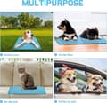 Miniatyrbild 9 av 9: Lollanda  Kylmatta för Hund & Katt, Kylmatta för husdjur, Kyldyna som svalkar, kylmatta för katt och små hundar – Självkylande, Blå/Grå