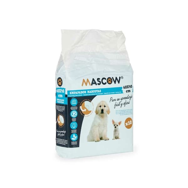 Träningsunderlägg för valp 40 x 60 cm Blå Vit Papper Polyetylen (10 antal)
