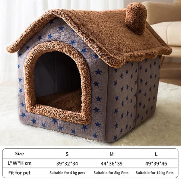 Pet Hus, Indelukket Indendørs Design, Blød Pude,S, Kaffehus