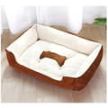 Miniatyrbillede 2 af 2: Pet Bed, Åndbar, Komfortabel,L80x60x15cm, Kaffe