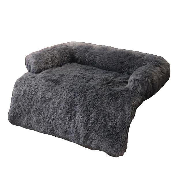 Hundesofa, aftageligt betræk, vaskbart,Z-Mørk Grå, L 115x95x15cm