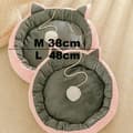 Miniatyrbild 2 av 2: Kattbädd, Andningsbar, Bekväm,Rosa Grå Katt Säng, M