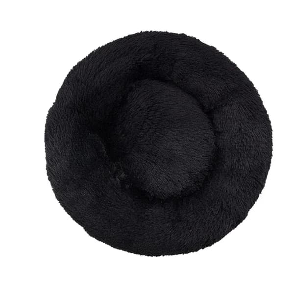 Hundeseng, blødt materiale, varmt design,sort, 100cm