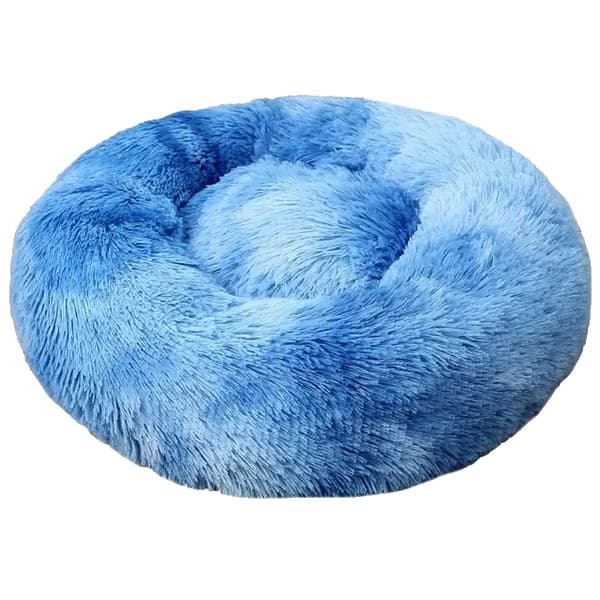 Pet Bed, Mysig Plysch, Andningsbart Material,regnbågsblå 2, 40cm