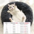 Miniatyrbillede 2 af 2: Pet Bed, Super Blød, Nem at Rengøre,M-Diameter40cm, Mørk grå
