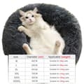 Miniatyrbillede 1 af 2: Pet Bed, Super Blød, Nem at Rengøre,M-Diameter40cm, Mørk grå