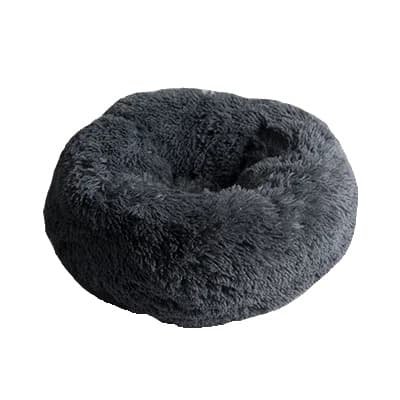 Koiranpeti, Pyöreä Muoto, Pehmeä Materiaali,Tumma harmaa, 80cm