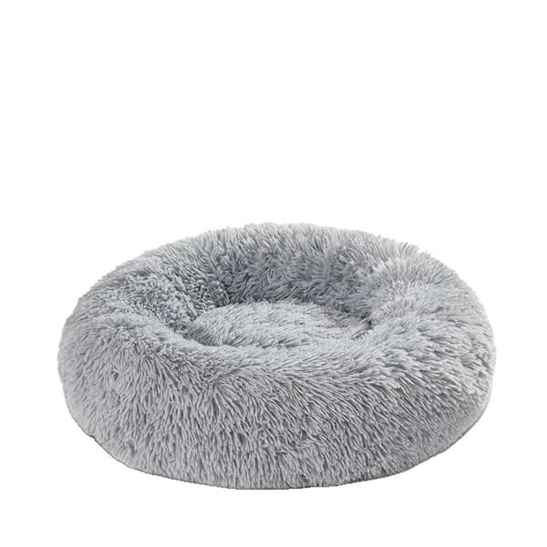 Hundeseng, Beroligende Design, Blødt Materiale,XL-80CM, LysGrå