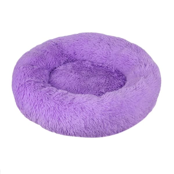 Pet Bed, Blødt Plys Materiale, Ledstøtte,XXL 80CM, lilla