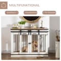 Miniatyrbillede 4 af 8: Hundebur, 120x60x88.5 cm, Hvid
