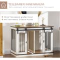 Miniatyrbillede 5 af 8: Hundebur, 120x60x88.5 cm, Hvid