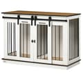 Miniatyrbillede 1 af 8: Hundebur, 120x60x88.5 cm, Hvid