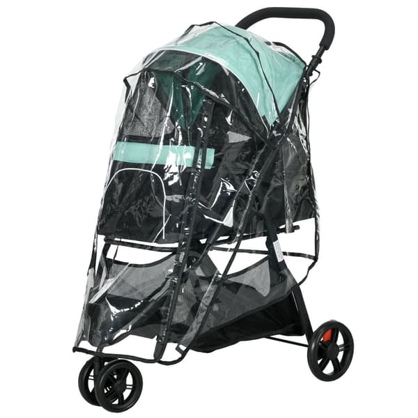 Koiranrattaat, 2 in 1, 80,5P x 51,5L x 100K cm, Vihreä