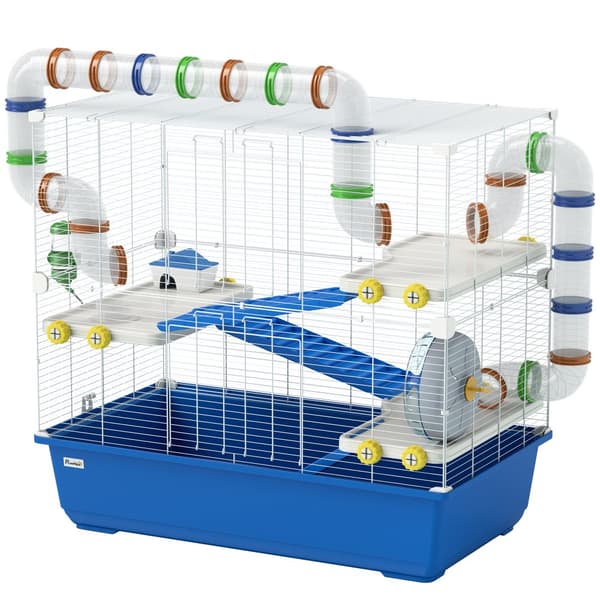 Hamsterbur, 78x45x73 cm, Blå