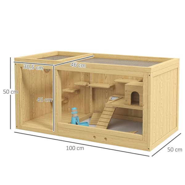 Hamsterbur, 100 cm, Natur