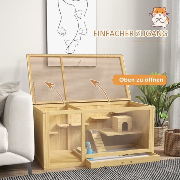 Hamsterbur, 100 cm, Natur
