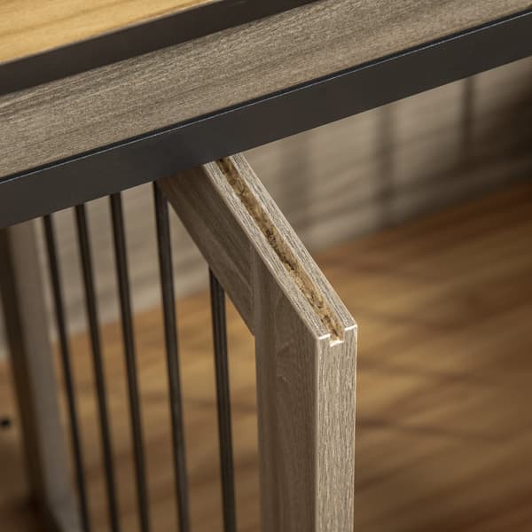 Koiran häkki, 120x60x88.5 cm, tammi