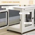 Miniatyrbillede 7 af 9: Hundebur, 94x60x71.5 cm, Hvid+Sort