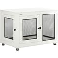 Miniatyrbillede 1 af 9: Hundebur, 94x60x71.5 cm, Hvid+Sort