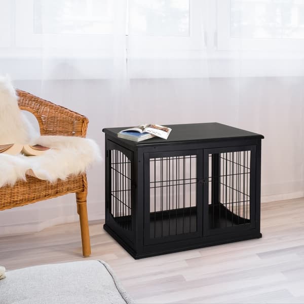 Hundehus, Hundehytte, 81x58.5x66 cm, Sort