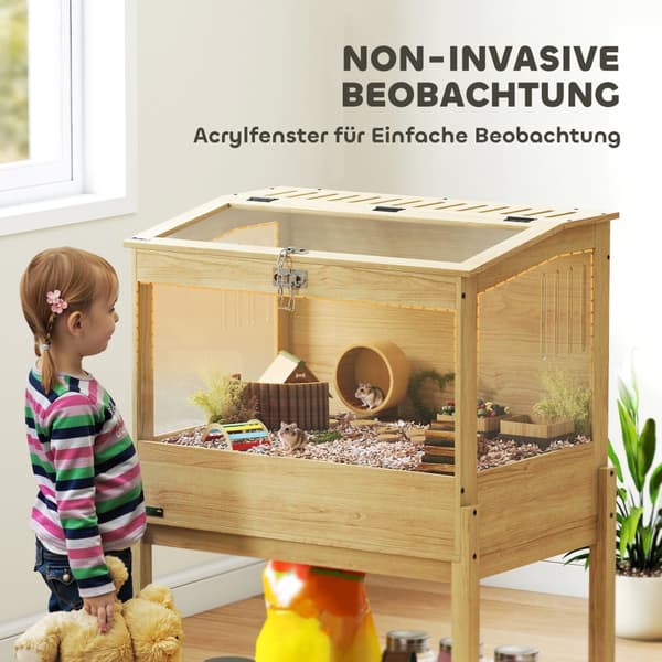 Hamsterbur, 83.2x50x103 cm, Naturtræ