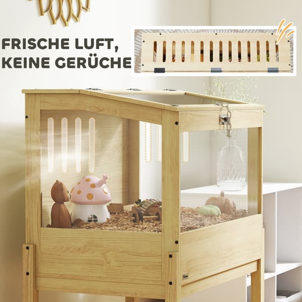 Hamsterbur, 83.2x50x103 cm, Naturtræ