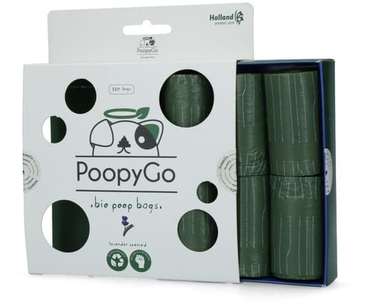 PoopyGo miljövänlig 480 st. (8x15 påsar) Lavendel doft