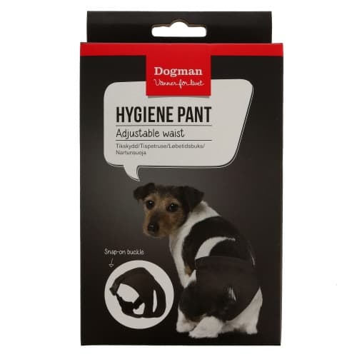 Adjustable Female Dog Hygiene Pants Svart