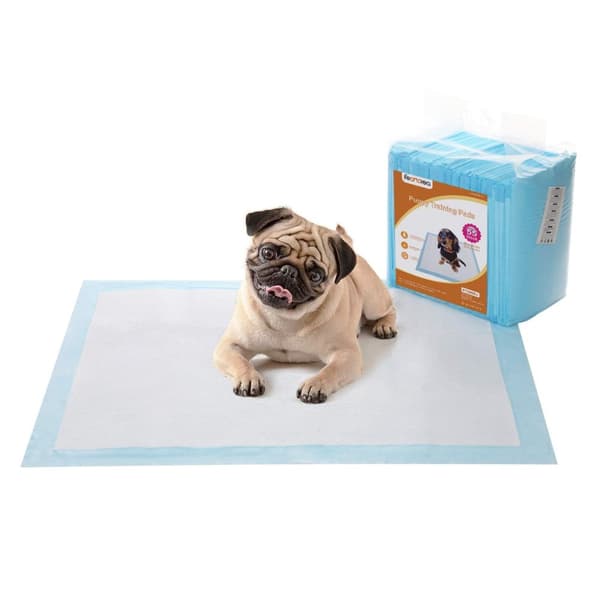 Puppy WC - 90 x 60 cm - 55 kappaletta - sininen/valkoinen