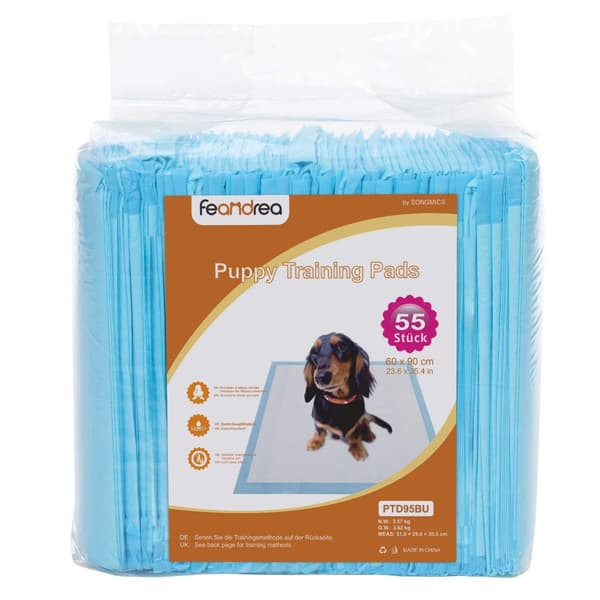Puppy WC - 90 x 60 cm - 55 kappaletta - sininen/valkoinen