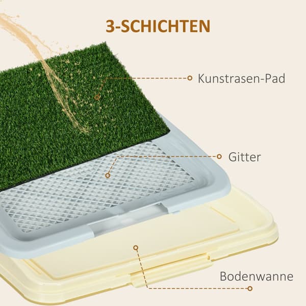 Hvalpe Toilet, 63x48.5 cm, Blå