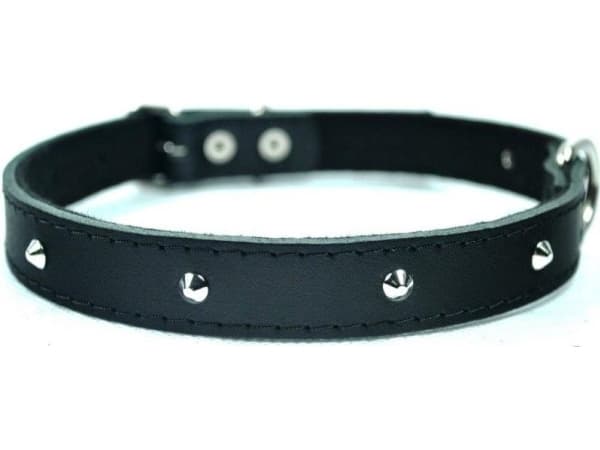 Chaba SKINNKRAGE 10mm/30cm SVART