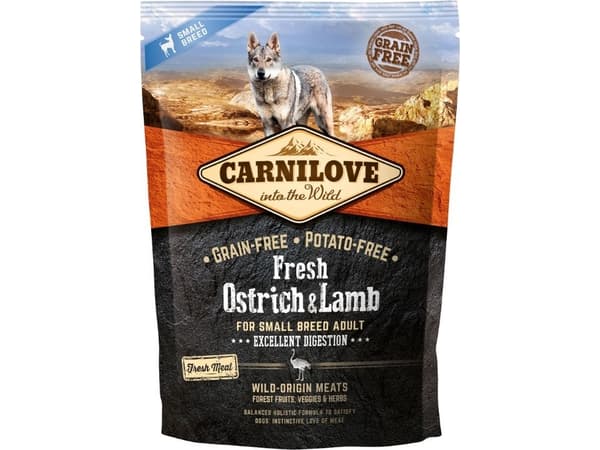 Carnilove Carnilove Dog Fresh Ostrich &amp; Lamb Adult Small - struś i jagnięcina 1,5kg