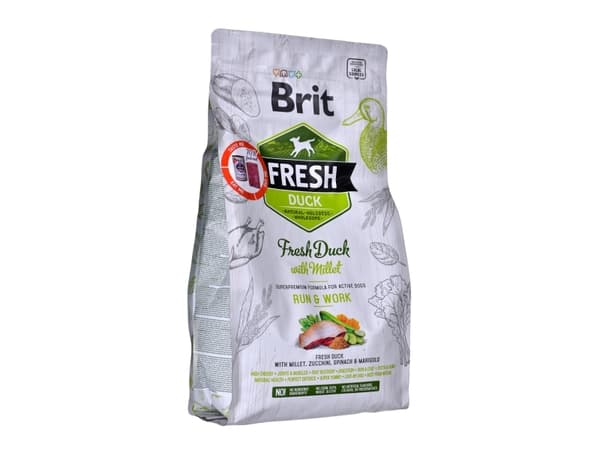 Brit Fresh RUN & WORK, Adult (animal), Ankka, 2,5 kg