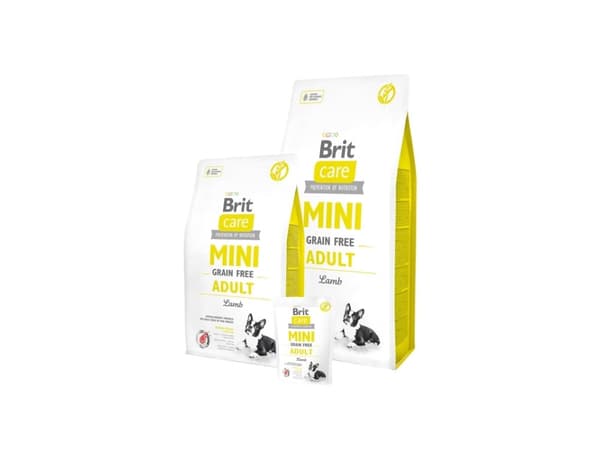 Brit Care Mini Grain Free Adult, Adult, Mini (5 - 10kg), Lamm, 2 kg