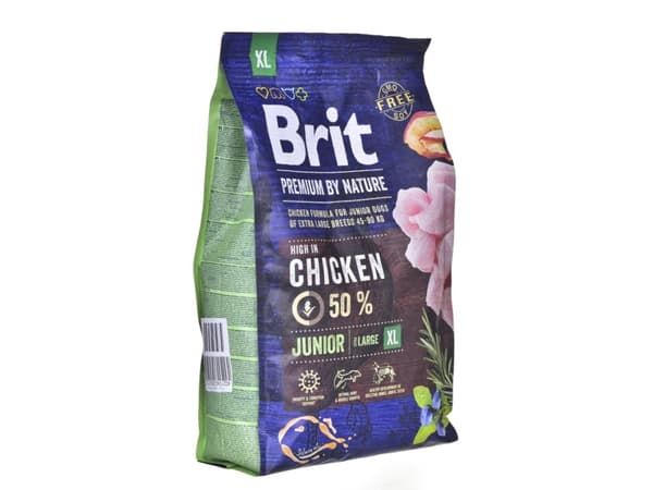 Brit Premium JUNIOR XL, Valp, Alla raser, Jätte (> 45kg), Kyckling, 3 kg
