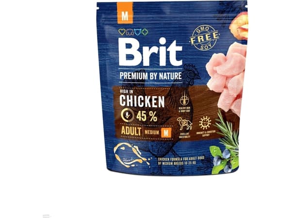 Brit Premium By Nature Adult M Medium 1kg